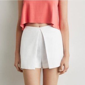 BCBGMaxAzria Overlap Skort in White - Size S